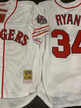 1995 TEXAS RANGERS NOLAN RYAN Men's JERSEY M,L,XL,2X,3X NWT by Miichell and Ness